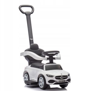 Mercedes C-Class Pojazd Z Rączką Dla Dzieci Jeźdźik Autko Pchacz Biały 12m+